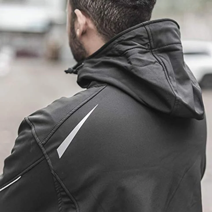 UVEX Herren-Softshelljacke uvex syneXXo in schwarz, Regular Fit, Größe XL – Bild 5