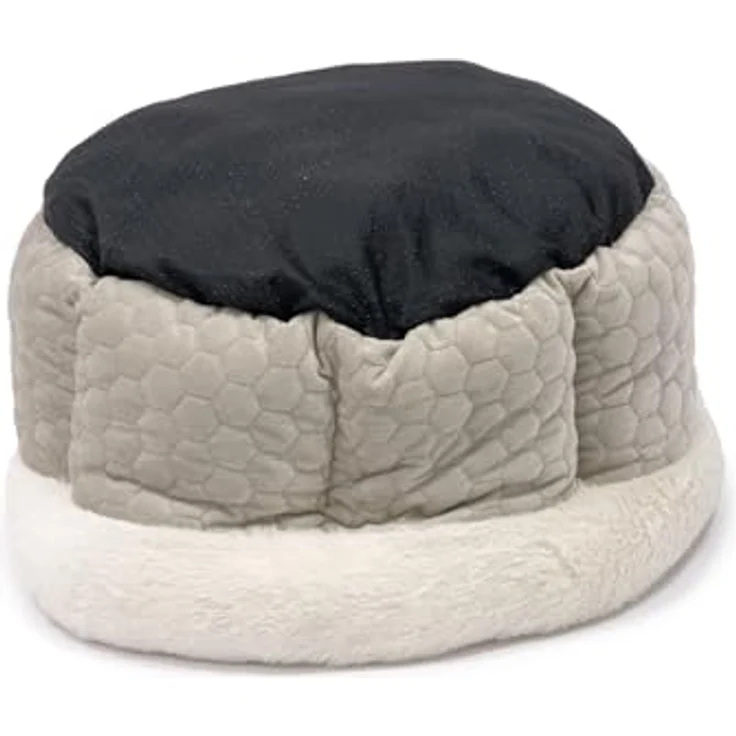 Karlie Tierbett Liegebett Velvet rund, beige, 45 cm breit, waschbar bis 30° C, Anti-Rutsch-Ausstattung – Bild 3