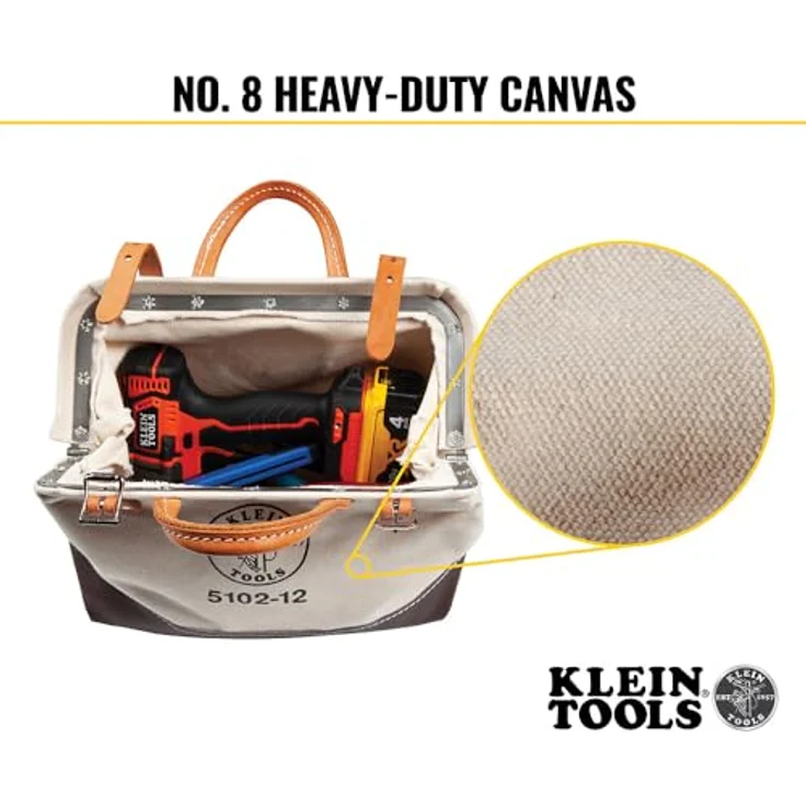 Klein Tools 5102–12 12 Zoll Leinwand Werkzeug Tasche, 5102-12 – Bild 5