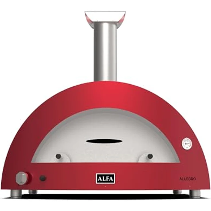 Alfa Forni MODERNO 5 Pizze Gas Pizzaofen, Antik Rot, 500°C in 30 Minuten, Heat Genius-Technologie, für 5 Pizzen, Edelstahlgehäuse – Bild 2