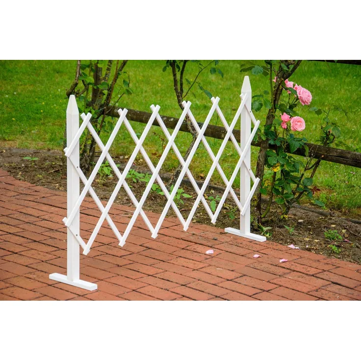 dobar Rankgitter Gr. S, faltbar, BxTxH: 110x28x80 cm, ausziehbar, wetterfest, weiß