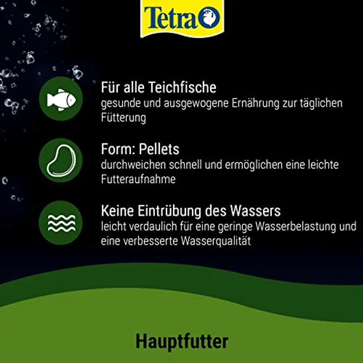 Tetra Pond Pellets Mini – Hauptfutter für kleine Teichfische, schwimmfähige Futter Pellets für die tägliche Fütterung, 1 L Dose – Bild 4