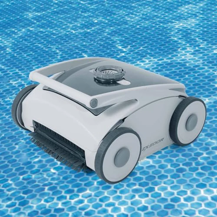 INTEX Poolroboter ZX500R, kabelloser automatischer Poolsauger mit 8000 mAh Akku, Reinigungsfläche bis zu 176 m², 120 Minuten Laufzeit, für Salzwasser geeignet – Bild 3