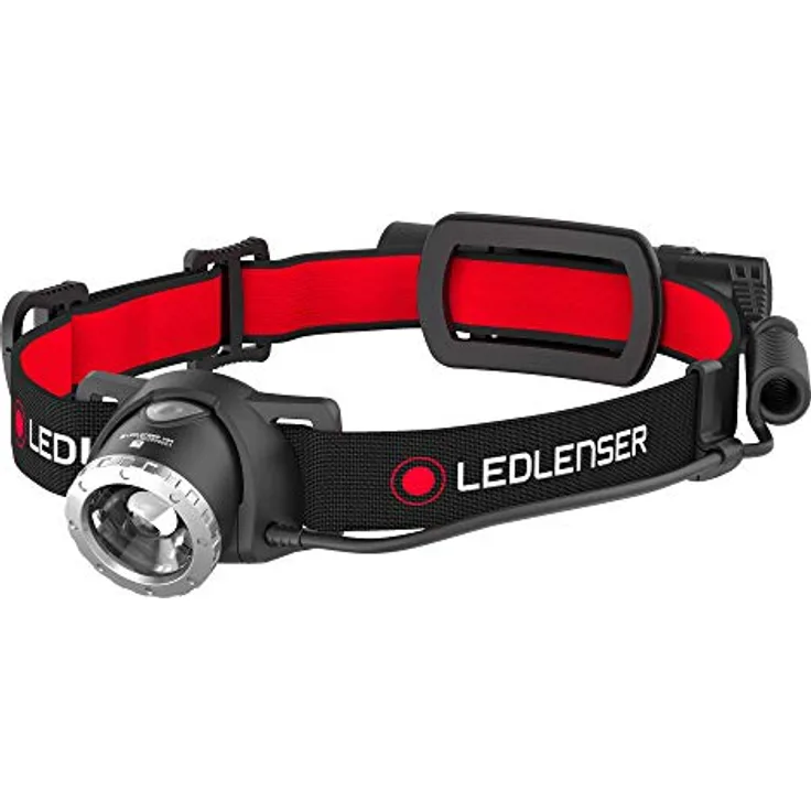Ledlenser Stirnlampe H8R - Hochwertige LED Allround-Kopflampe mit integrierter Rückleuchte - aufladbar - bis zu 120 Stunden Laufzeit - 600 Lumen