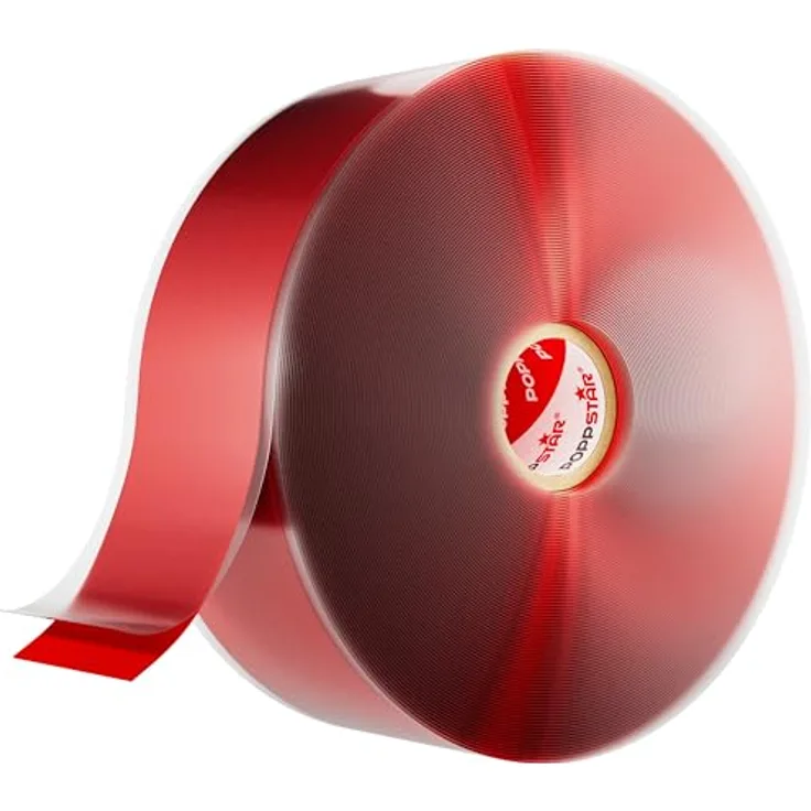 Poppstar selbstverschweißendes Silikonband, rot, 11m lang, 38mm breit, 1 Rolle (1008729)
