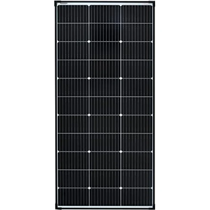 enjoy solar Solarmodul 182mm 10BB, monokristallines PERC-Solarpanel, 12V/20W–210W, schwarzer Rahmen, IP65 wasserdicht, hohe Effizienz – Bild 1