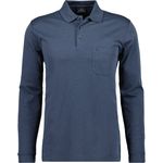 RAGMAN Langarm-Poloshirt, Pima-Baumwolle, Polyester, Logo-Stickerei - Farbe: verschiedene