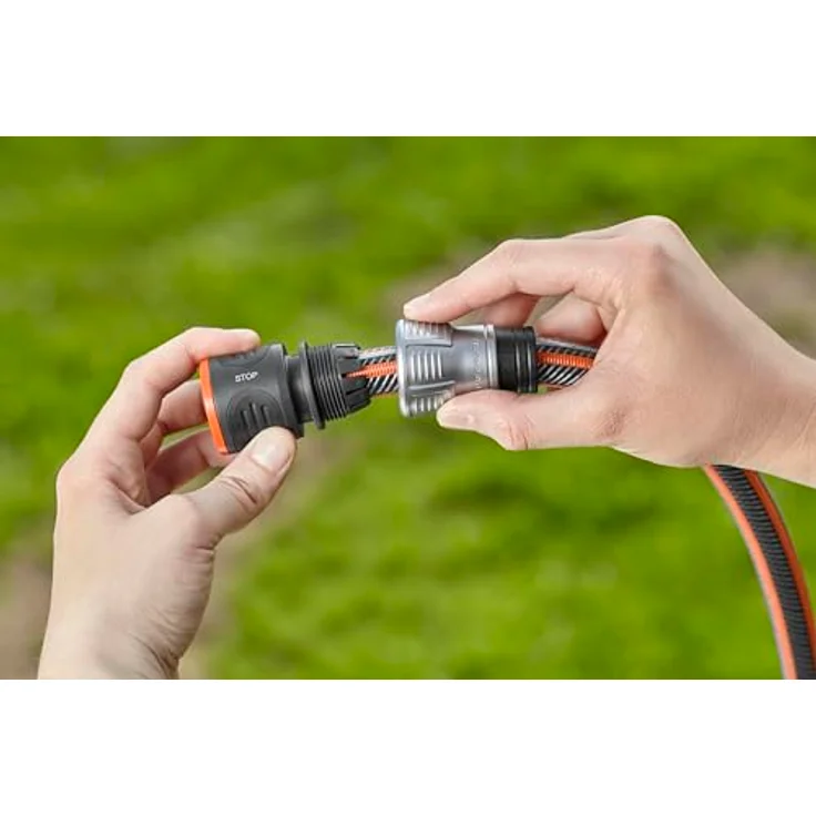 GARDENA Premium Grundausstattung: Anschluss-Set mit Reinigungsspritze, mit Anschlussteilen für 13 mm (1-2 Zoll)- und 15 mm (5-8)-Schläuche (18298-20) – Bild 6