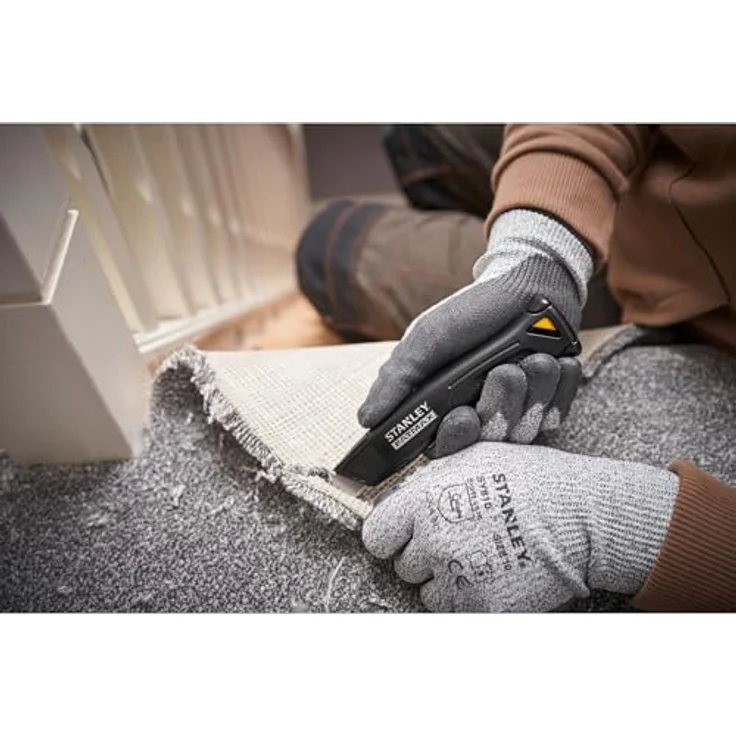 STANLEY FMHT10500-0, Cuttermesser mit feststehender Klinge, schwarz, inkl. 2 Trapezklingen und 1 Hakenklinge, ergonomisches Design für professionelle Anwendungen – Bild 14