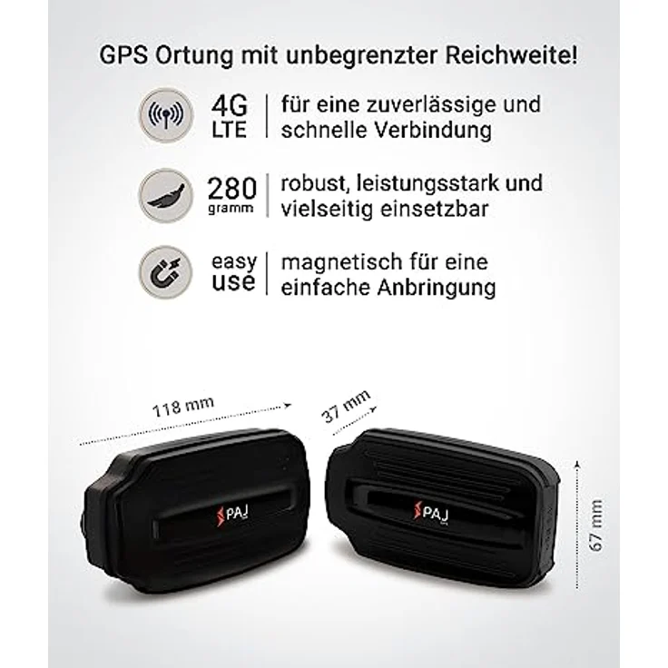 PAJ 4G Langzeit GPS-Tracker, Power Finder von PAJ GPS, Ortung für Oldtimer, Auto, Fahrzeuge, Boote, Anhänger und mehr, inkl. Magnet-Befestigung, bis zu 90 Tage ohne Aufladen – Bild 4