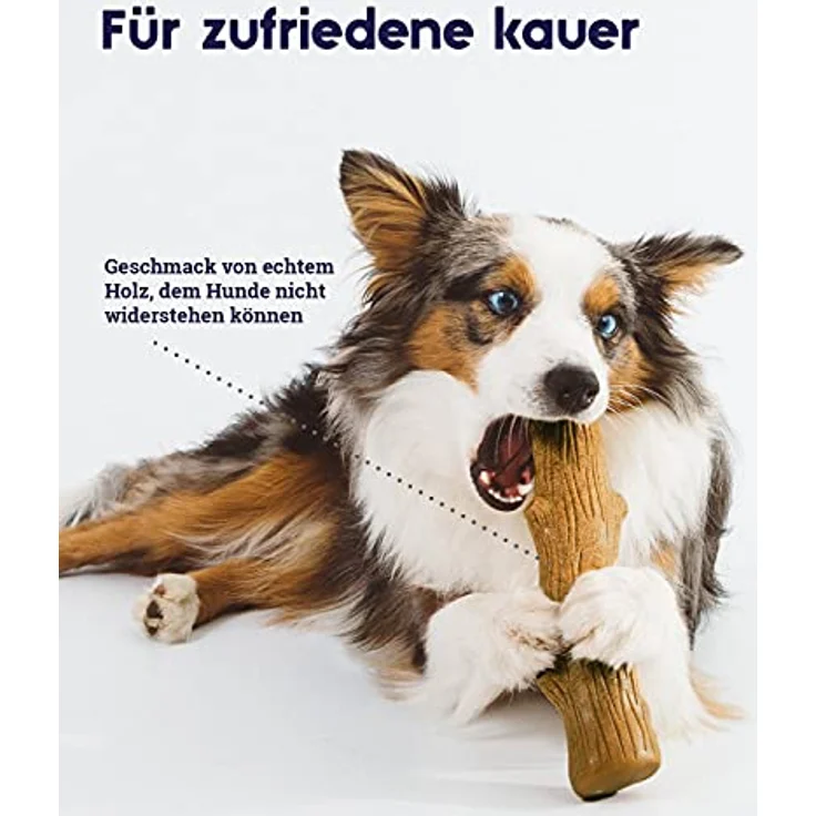 Petstages Dogwood Kauartikel für Hunde, langlebiger Kaustock mit natürlichem Holzgeschmack, Groß – Bild 4