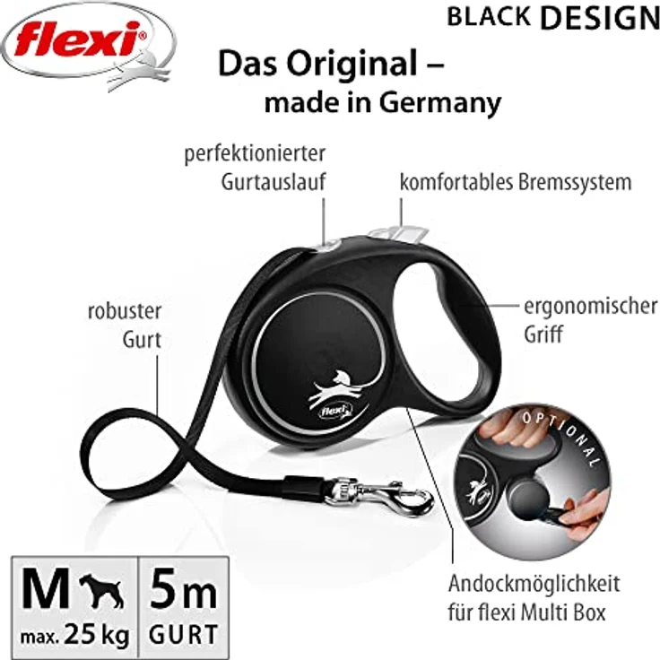 flexi Rollleine Design - Schwarz - M, 4000498034002, small – Bild 2