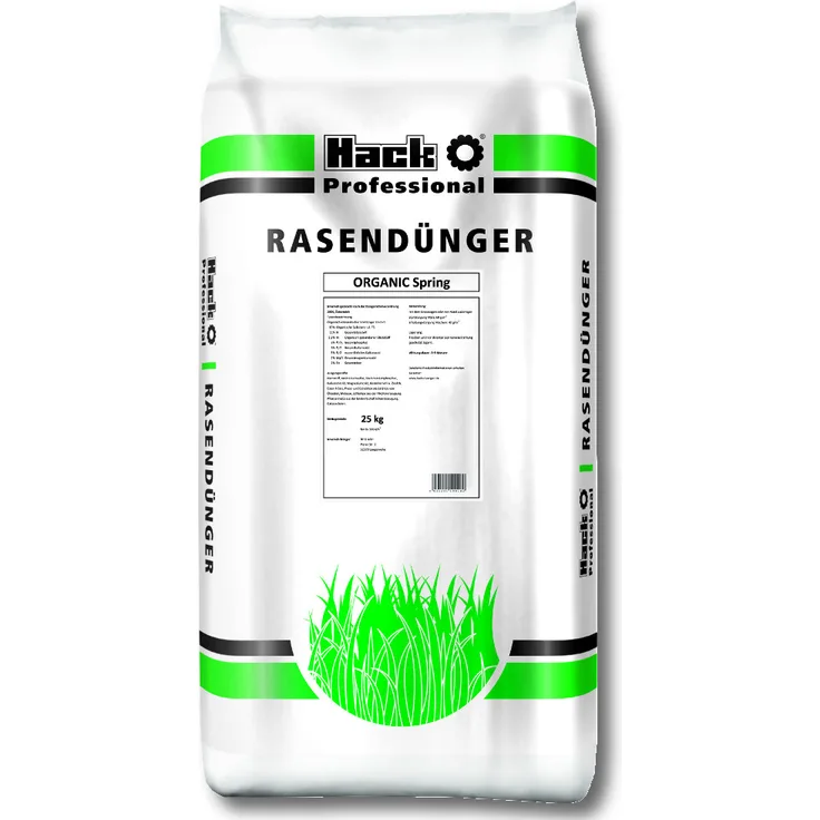 HACK PROFI Rasendünger Organic Spring, 25 kg