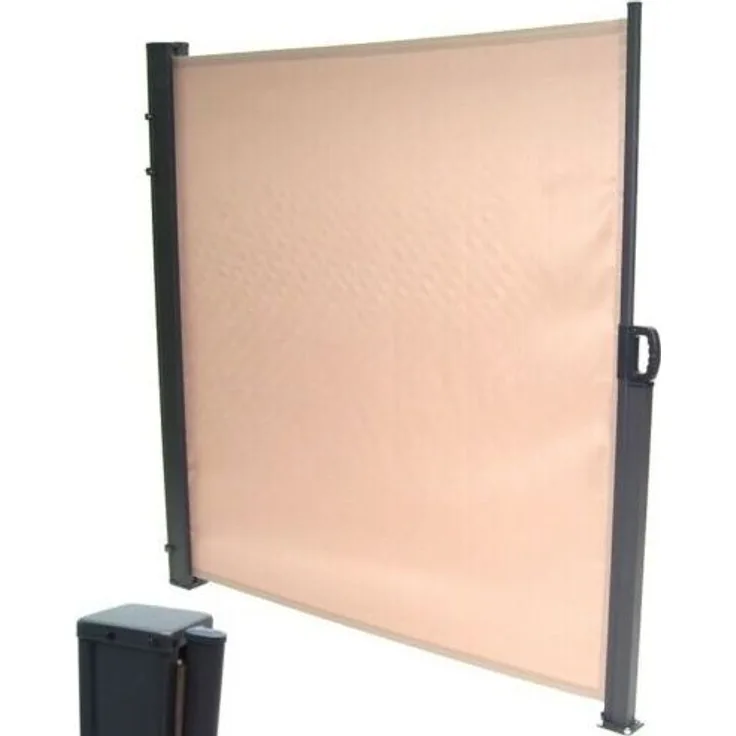 Apex Seitenmarkise 350x180 Sichtschutz Sonnenschutz 56056 beige, ausziehbar bis 340 cm
