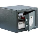 Burg-WÄCHTER Pure-Safe PS 120 E Möbeltresor mit elektronischem Zahlenschloss, Inkl. Fachboden, 20,6 l, 12,8 kg, anthrazit