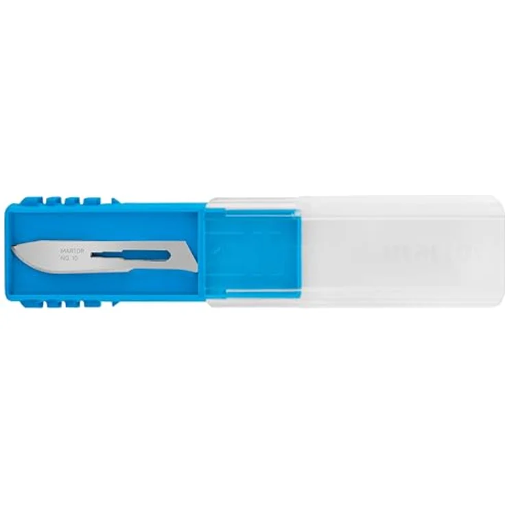 MARTOR Skalpellklingen Nr. 10, 10er Set, scharfe Ersatzklingen für Grafikmesser, 7,2 mm, Edelstahl, 1-fach nutzbar – Bild 4