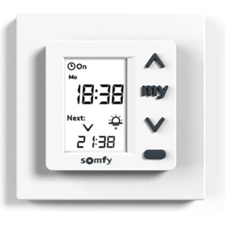 Somfy Wochenzeitschaltuhr Chronis UNO 55, Zeitschaltuhr für Rollläden, manuelle und automatisierte Steuerung, weiß RAL 9003 – Bild 2