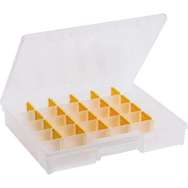 Allit 457234 EuroPlus Basic 37/7-20 Sortimentskasten, Transparent/Gelb – Bild 1