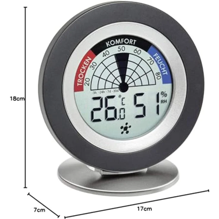 TFA WeatherHub SET8, Wetterstation in Schwarz und Weiß, mit Raum- und Außentemperaturüberwachung, WLAN-Anbindung und App-Funktionalität – Bild 6