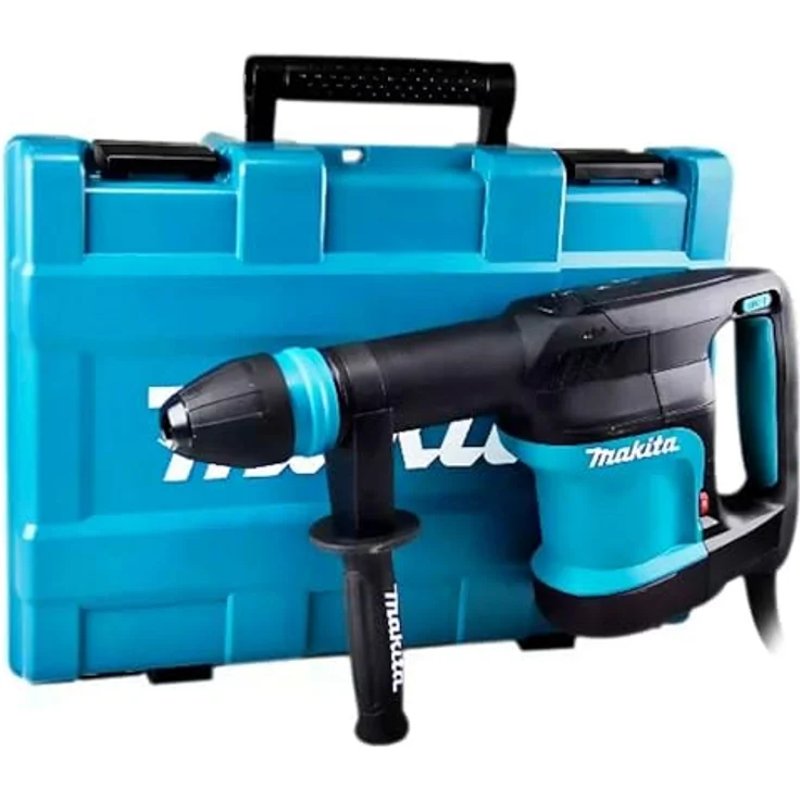 Makita HM0870C Stemmhammer 1100 W SDS-max 7,6 J mit Transportkoffer, Gewebetuch, Bohrerfett – Bild 2