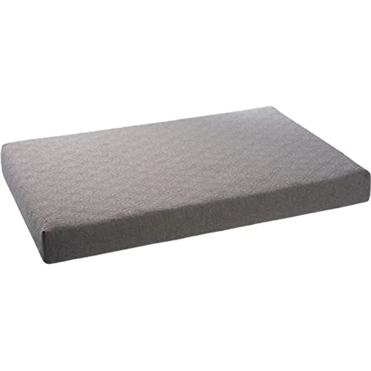 Petstuff Orthopädische Hundematratze, Bezug abnehmbar & waschbar, rutschfest, flauschig, Farb- u. Größenwahl, hellgrau, XS