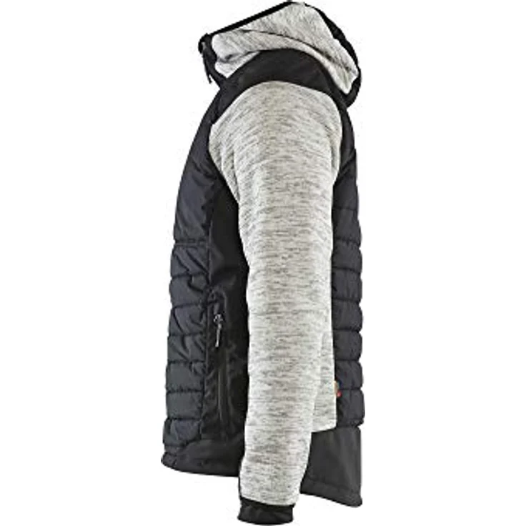 BLÅKLÄDER 593021179099XXL Hybrid Jacke, Grau Melange/Grau, warme Polsterung und Softshellstoffe, Größe XXL – Bild 4