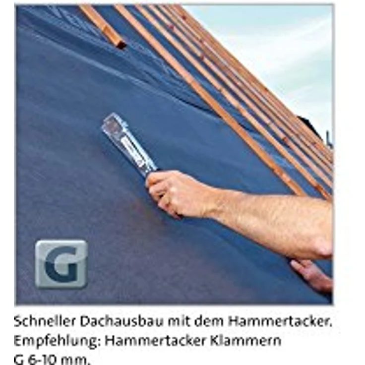 Novus Flachdrahtklammern für Hammertacker 10 mm, 5000 Klammern vom Typ G 11-10, aus verzinktem Stahldraht - Preisvergleich – Bild 3