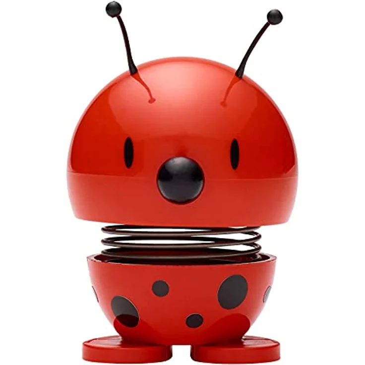 Hoptimist Ladybug, Wackelfigur, Wackel Figur, Dekofigur, Dekoidee, Plastik, Rot, Ø 5 cm, 3008-40 – Bild 2