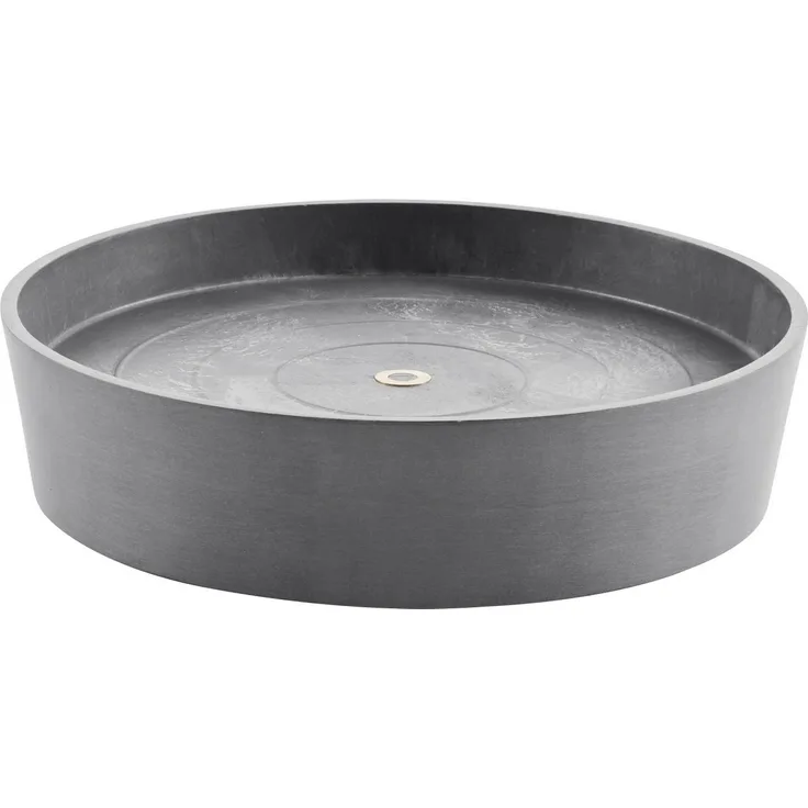 ECOPOTS Blumentopfuntersetzer SAUCER WHEELS Grey, mit Rollen, bruchsicher und UV-beständig