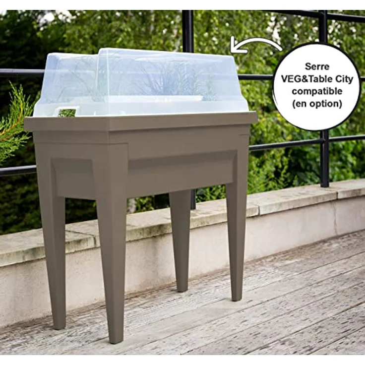 EDA Hochbeet VEG&Table City taupe, 57L – Bild 5