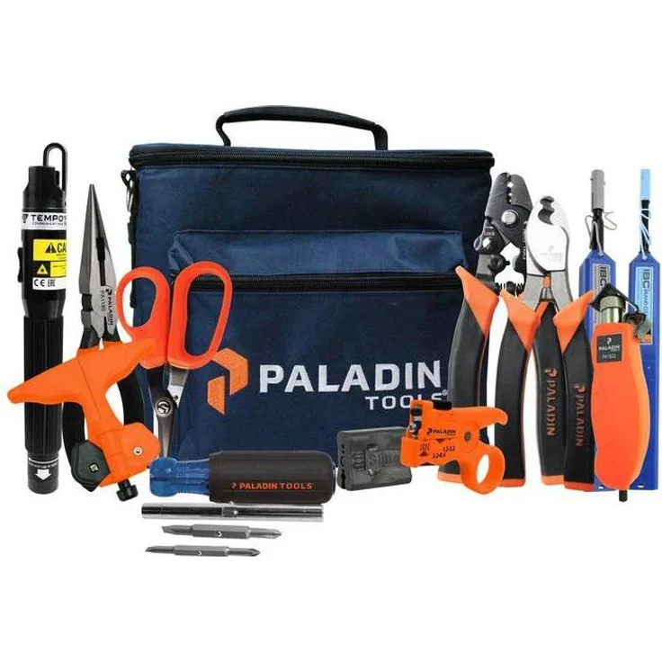 Tempo Communications Fibertoolkit Pro FTK-P, Zange Set mit 180XL Visual Fault Locator und Glasfaser-Reinigungsstiften, 335 mm