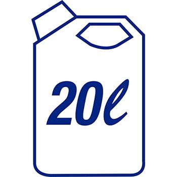 Hünersdorff AdBlue Bidon de 5 L pour Réservoir de Voiture - Avec Tuyau d'Écoulement - Compatible Avec Les Tubulures de Réservoir - Sans Remplissage - Bleu