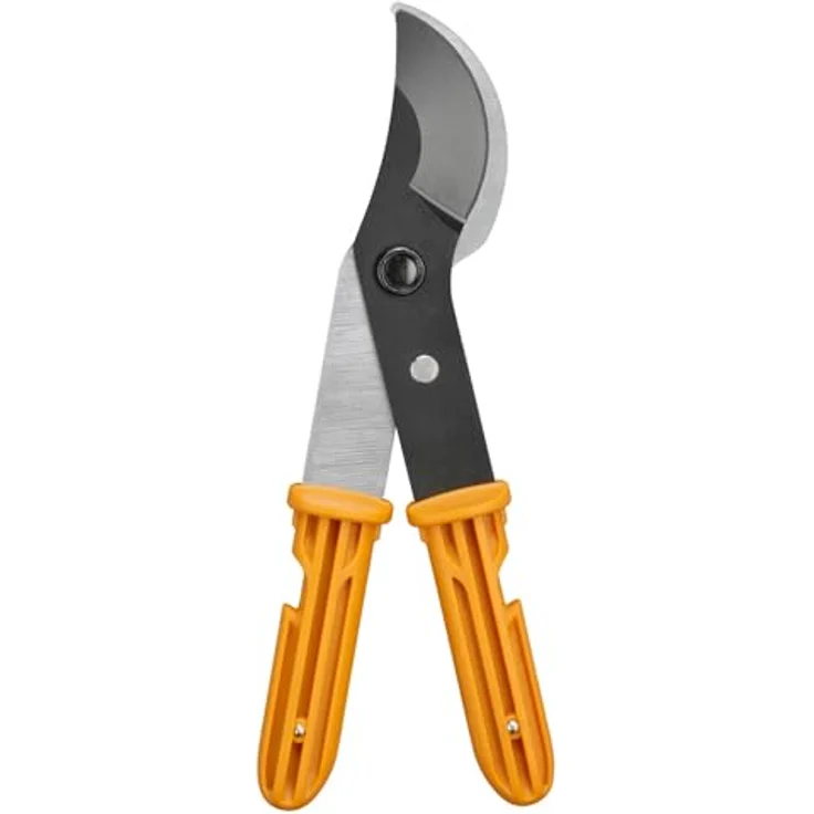 Fiskars OneClick Astschere Bypass, Aufsatz für saubere Schnitte mit gehärteten Stahlklingen, Schwarz/Orange, 510 g – Bild 4