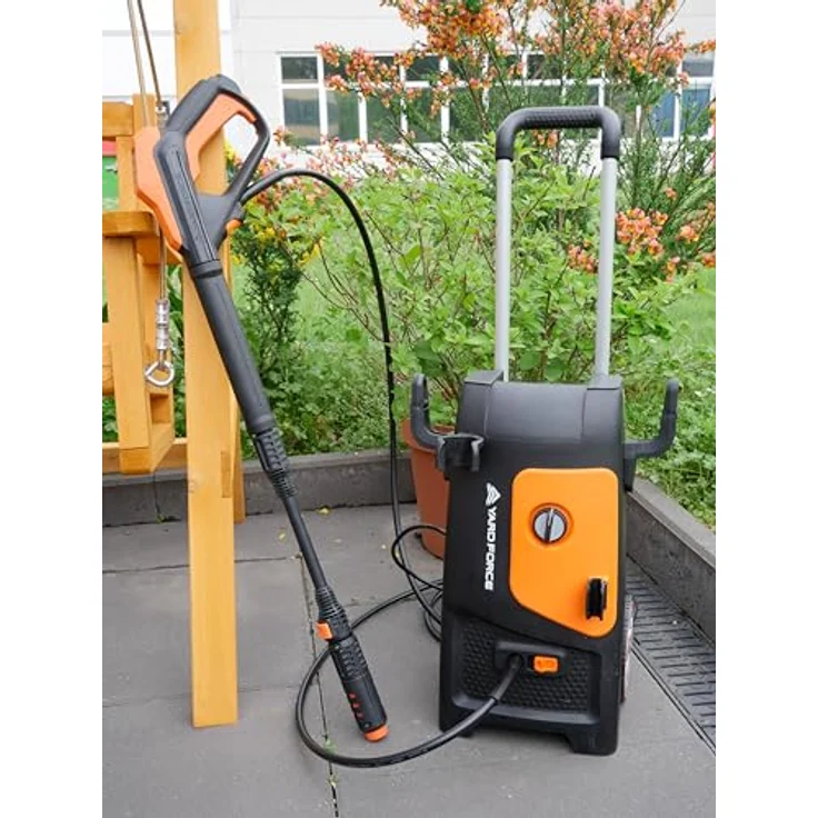 Yardforce Hochdruckreiniger EW U13B, 1800-Watt-Universalmotor mit 135 bar Druck, inklusive Schaumpistole und Vario-Düse – Bild 11