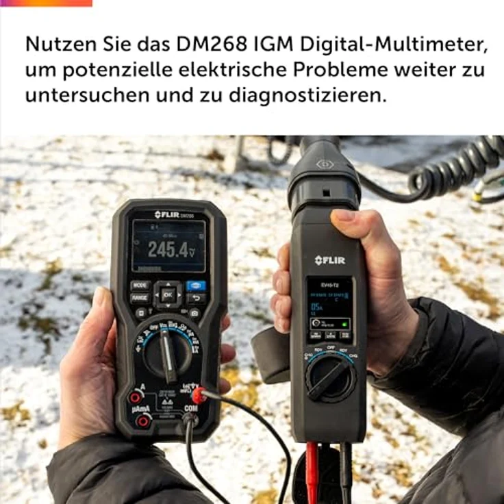 FLIR EV-KIT-2, EV-Ladegerät-Testkit mit EV45-T2, DM286 und Messleitungen zur Überprüfung der elektrischen Sicherheit – Bild 5