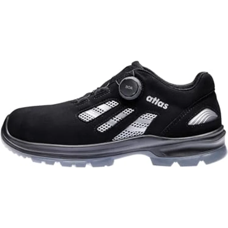 Atlas Schuhe Flash 3205 XP Boa Arbeitsschuh, Sicherheitsschuh mit Alu-tec Aluminiumkappe, schwarz/ grau/ rot – Bild 3