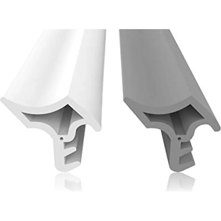 Dikara Stahlzargendichtung Weiß 5m, Zugluftstopper mit Dichtungshöhe 14mm und Dichtungsbreite 15mm, ideal für Türen