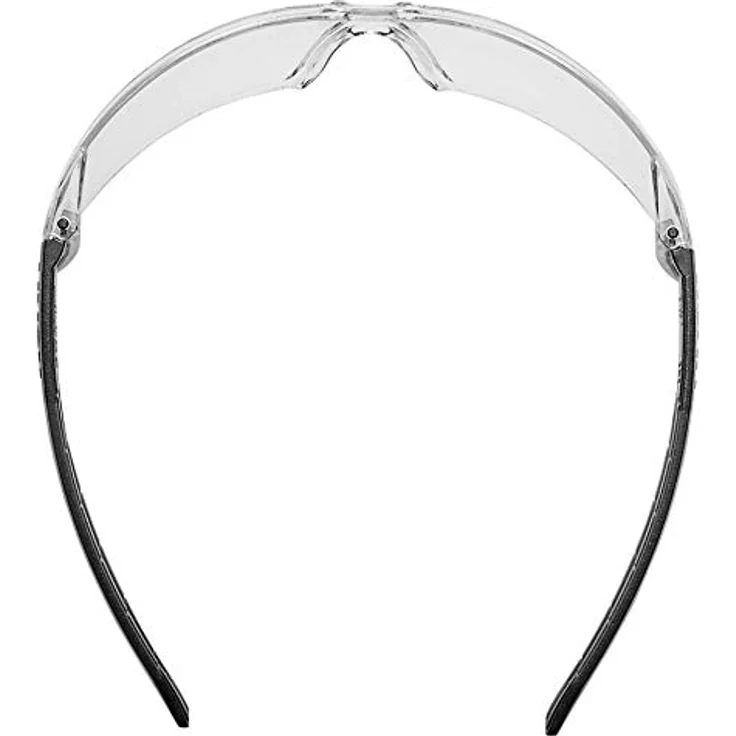 uvex x-fit Schutzbrille 9199 - Kratzfest & Beschlagfrei, 100% UV-400-Schutz - Sicherheitsbrille mit Klarer Scheibe - Chemikalienbeständige Arbeitsbrille für Labore gelb/grau – Bild 5