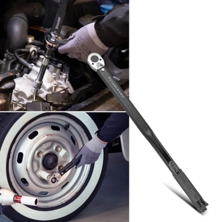 STAHLWERK Drehmomentschlüssel TW-350 ST 70-350 Nm 1/2? Zoll Umschaltknarre | Ratschenschlüssel | Ratsche | Knarre mit Mikrometerskala – Bild 3