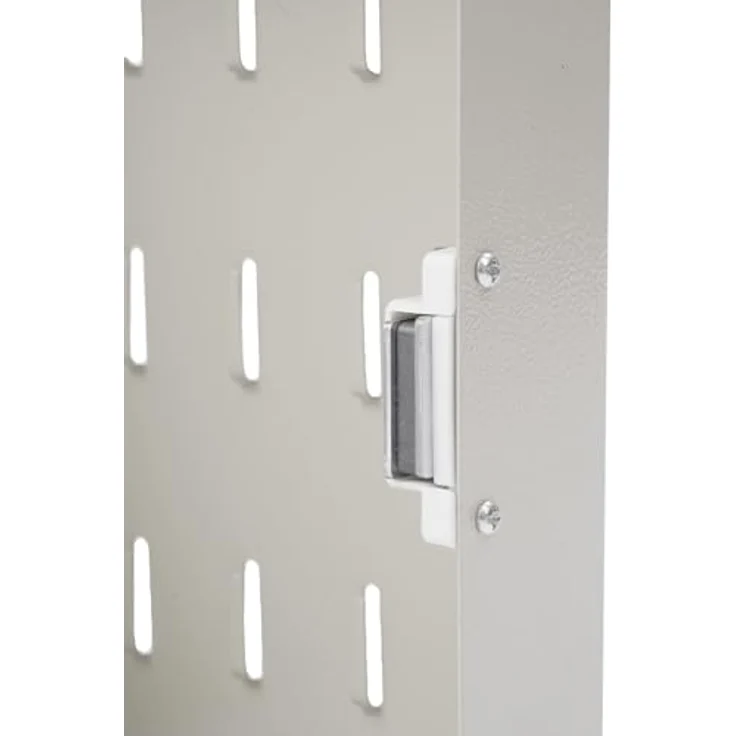 Relaxdays Schlüsselkasten, mit Tür und 9 Haken, weiß, Magnetverschluss, HBT: 24x21x6,5 cm, platzsparend für Flur und Büro – Bild 5