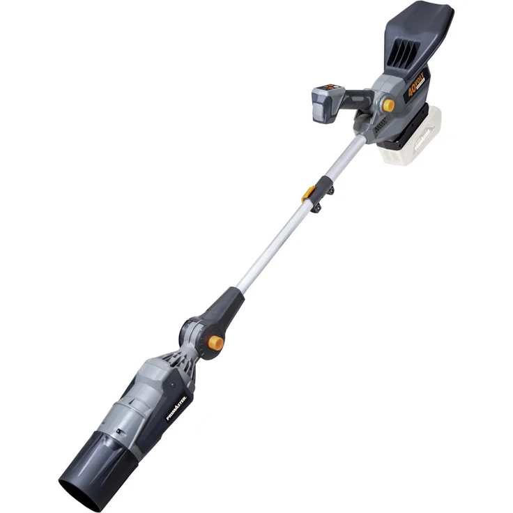 Primaster Akku-Laubbläser PMAB 40 Turbo Solo, 40 Volt mit 4-facher Geschwindigkeitsregulierung und turbofunktion, grau