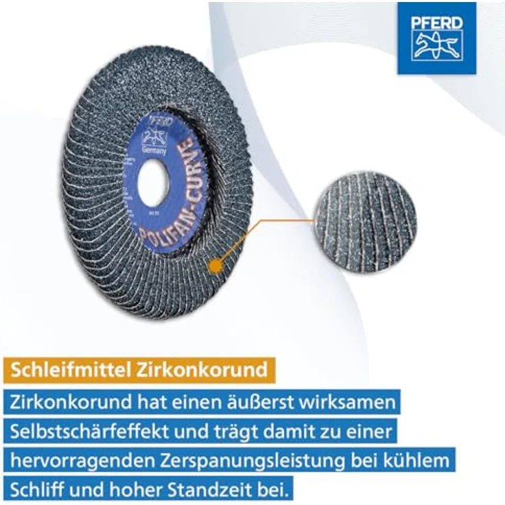 PFERD 69398196 Spezial-Linie SGP Z Curve STEELOX POLIFAN-Fächerscheibe – Bild 7