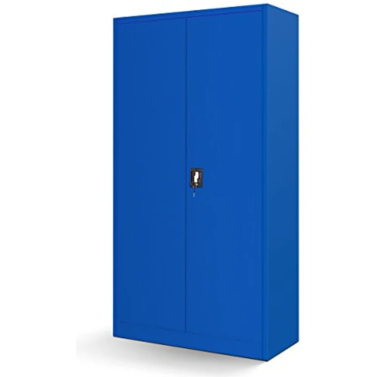 Jan Nowak Werkzeugschrank Bruno, Metall mit 5 Regalböden, 185 cm hoch, blau – Bild 5
