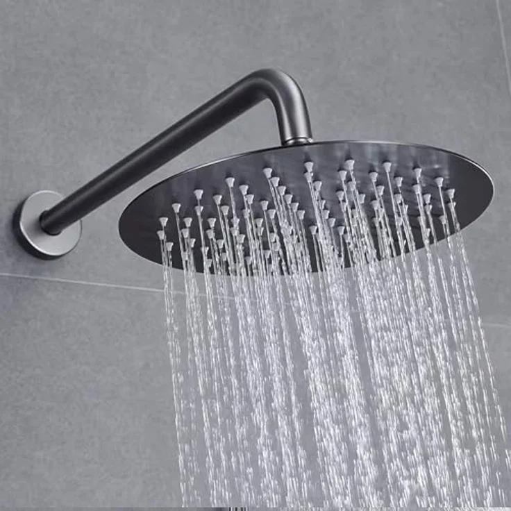 Rea Unterputz-Duschsystem Ontario Titanium, Minimalistisches Design mit Handbrause und Armatur, 32x17x32cm – Bild 3
