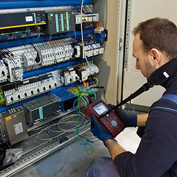Testboy TV 445 Installationstester DIN VDE 0100-600, LCD mit Hintergrundbeleuchtung, gut/schlecht Aussage, robuster Kunststoff mit Haftmagnet, Rot/Schwarz – Bild 3