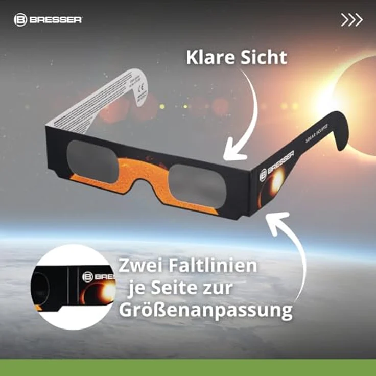LUNT Sonnenfinsternis-Brille (1 Stück) – Bild 3