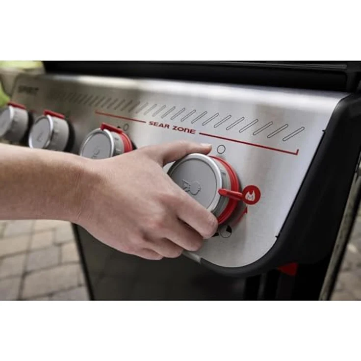 Weber Gasgrill Spirit E-425 GBS, 4 Brenner mit 10,3 kW, Grillfläche 62 x 44 cm, Edelstahl, Sear Boost Funktion – Bild 5