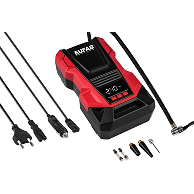 Eufab, Kompressor, Luft-Kompressor EUFAB Dual Power 12V / 230 V – Bild 1