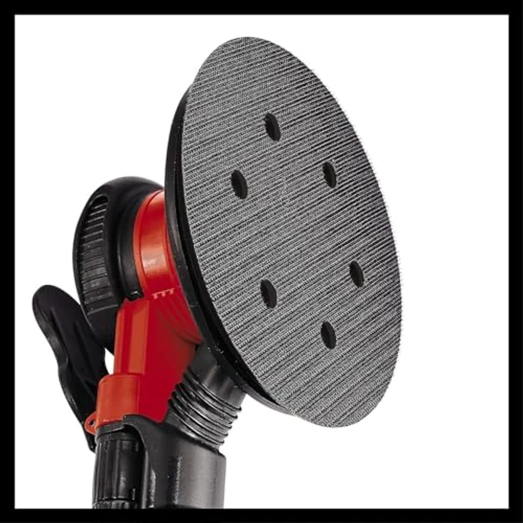 Einhell Druckluft-Exzenterschleifer TC-PE 150 (max. 6,3 bar, 10500 min.-1, 150 mm Schleiftellerdurchmesser, stufenloser Regulierungshebel, inkl. 6 Schleifpapieren, Stecknippel, Spannschlüssel) – Bild 5