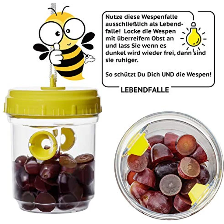 Kinzo wespen-Fälschungssatz 3 Stück 13 cm gelb – Bild 8